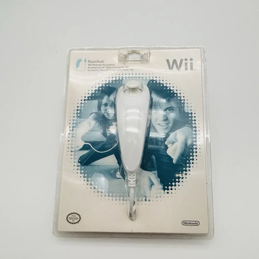 Official Nintendo Wii OEM Nunchuck Controller, NEW Factory Sealed